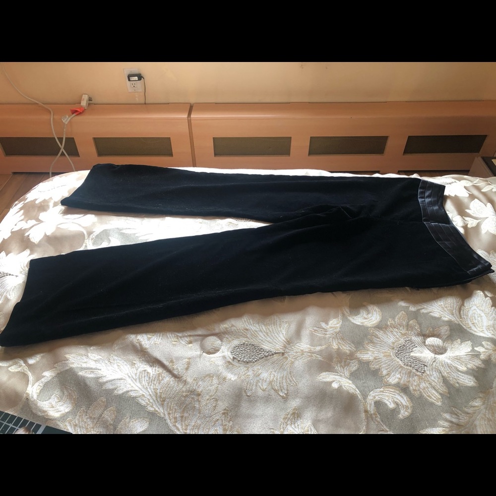 NWOT dressy velour black pants size 4P